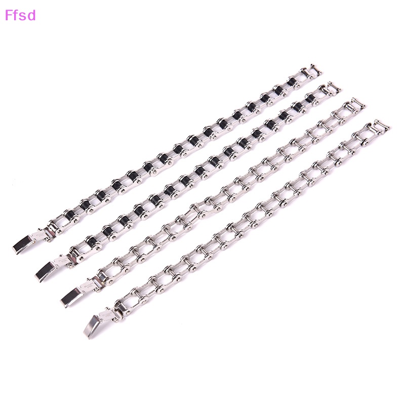 Vòng Tay Dây Xích Bằng Thép Không Gỉ Thời Trang Cho Nam