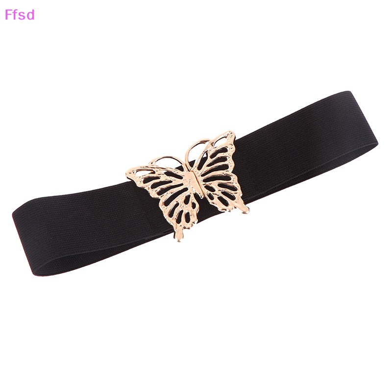 {Ffsd} Thắt Lưng Co Giãn Khóa Hình Bướm Rỗng Trang Trí Cho Nữ * Bán Chạy