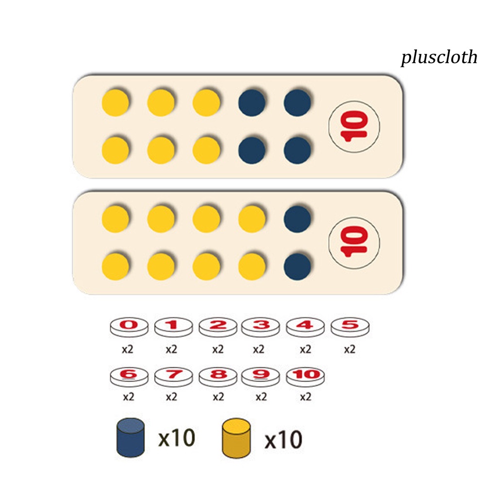 1 Bộ Bảng Tính Bằng Đánh Dấu Cột Mốc Bề Mặt Mịn Bền Không Cần Khoan Cho Trẻ Em