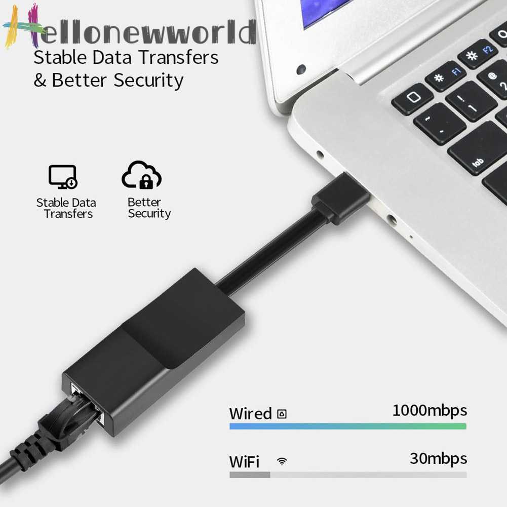 Thẻ Mạng Lan Ethernet 1000Mbps USB 3.0 Sang RJ45 Có Dây Cho PC / Laptop