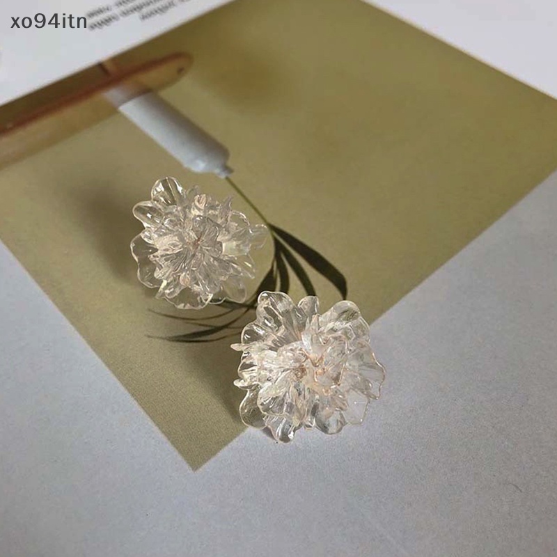 1 Đôi Bông Tai Hình Hoa Bằng Nhựa Resin Phong Cách Mới Cho Nữ