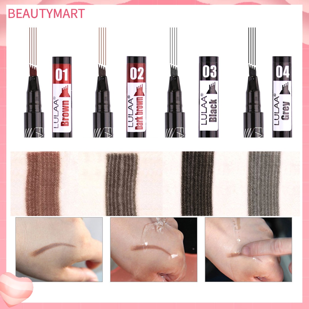 Bút Kẻ Lông Mày Dạng Lỏng LULAA Chống Thấm Nước Và Mồ Hôi Thiết Kế Hai Đầu