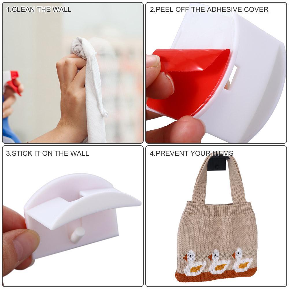 Giá Đỡ Treo Mũ / Vòng cổ / Tai Nghe Gắn Tường Bằng Nhựa Sáng Tạo