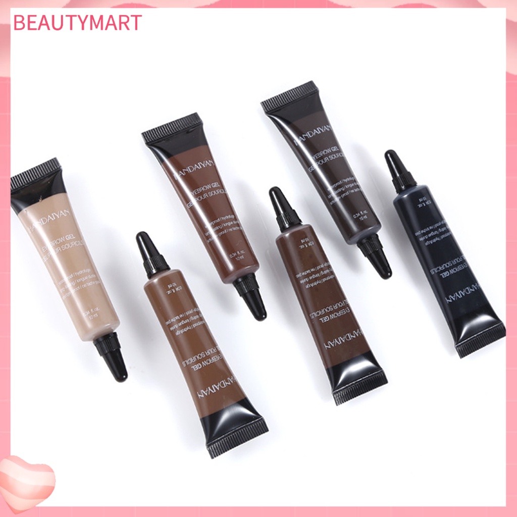 Gel Xăm Lông Mày beautymart 10ml Chống Nước Không Phai Màu Kèm Cọ Trang Điểm Cho Nữ