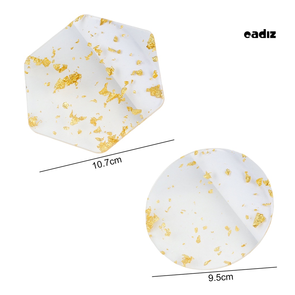 Khay Lá Vàng Trong Suốt Trưng Bày Móng Tay Nghệ Thuật DIY