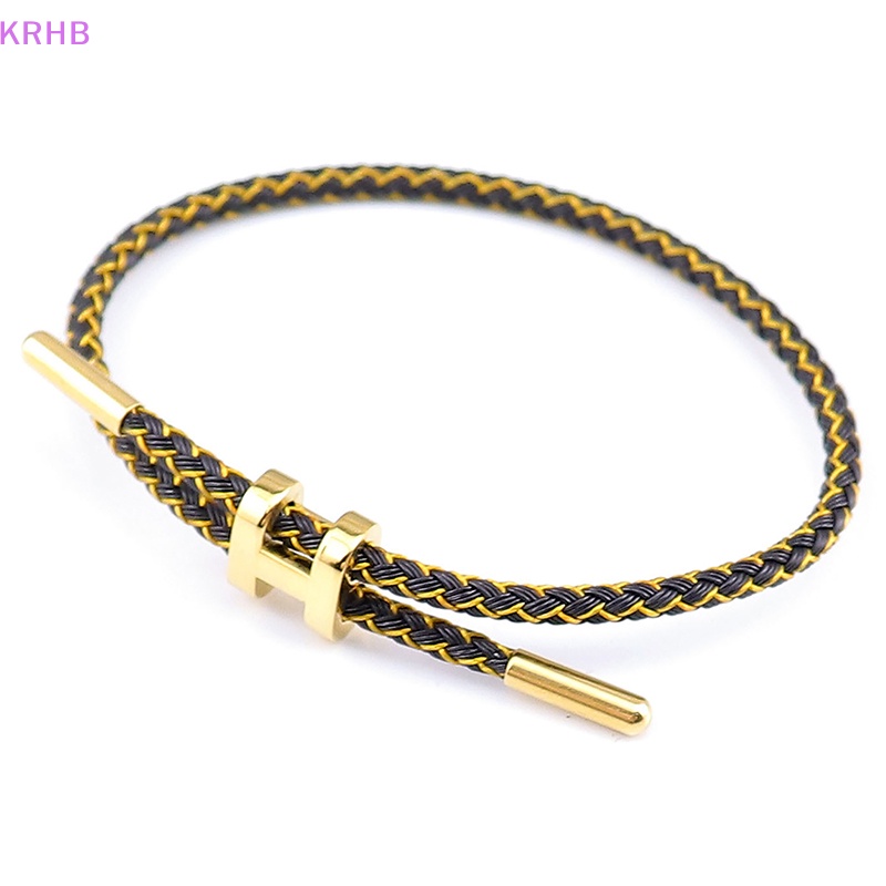 Vòng Tay Dây Bện Hai Lớp Phong Cách Thời Trang Mới