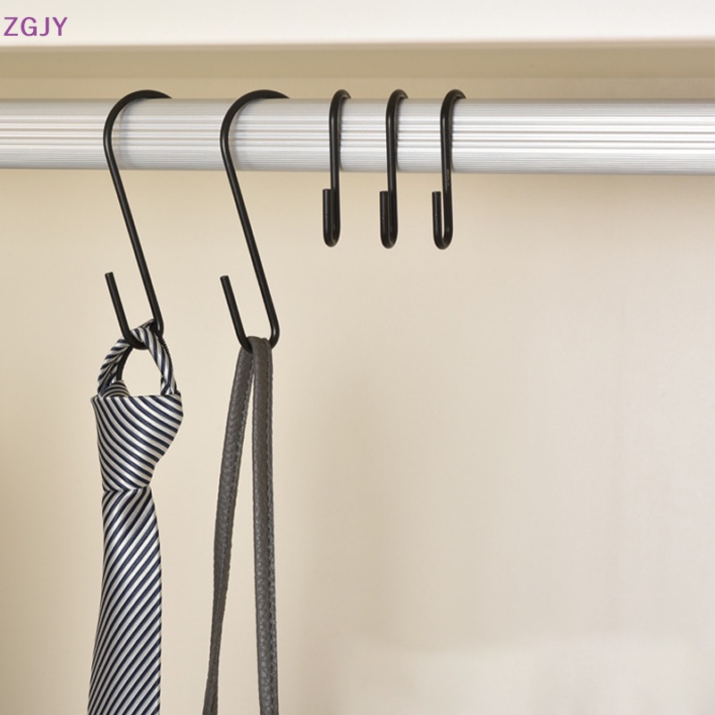 Zgjy Set 5 Móc Treo Hình Chữ S Màu Bạc / Đen Dùng Cho Nhà Bếp / Phòng Tắm / Văn Phòng / Cây Trồng Mới