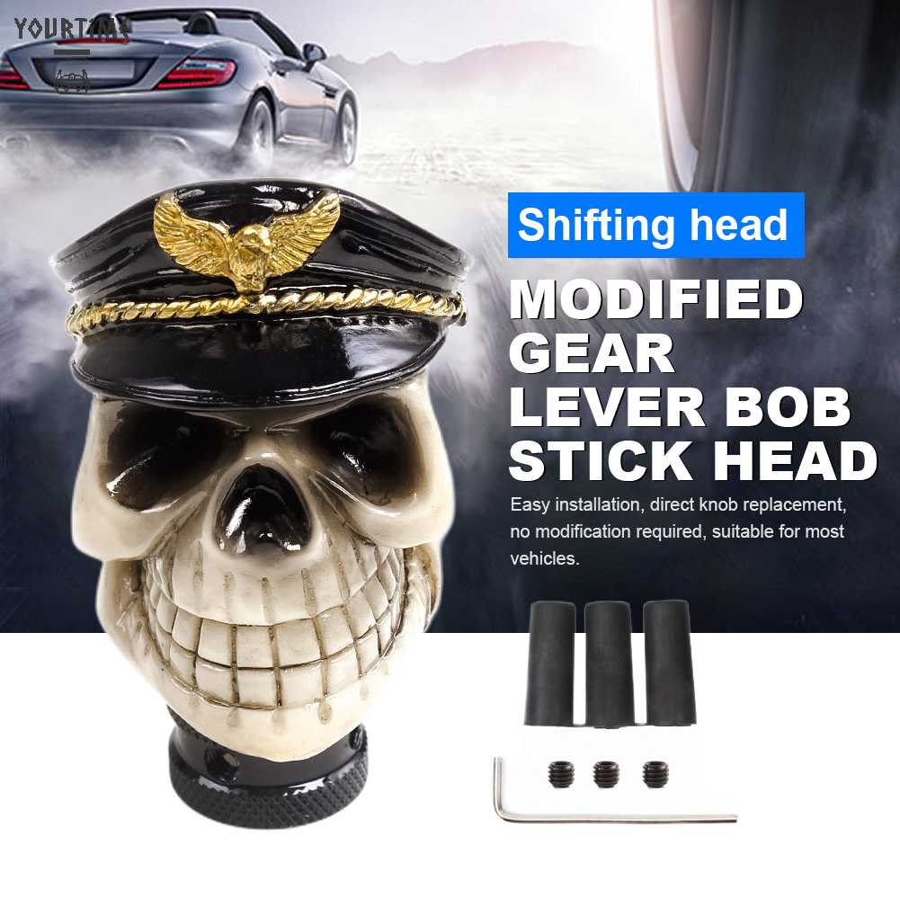 Đầu Cần Gạt Số Xe Hơi Hình Đầu Lâu Sáng Tạo Cá Tính