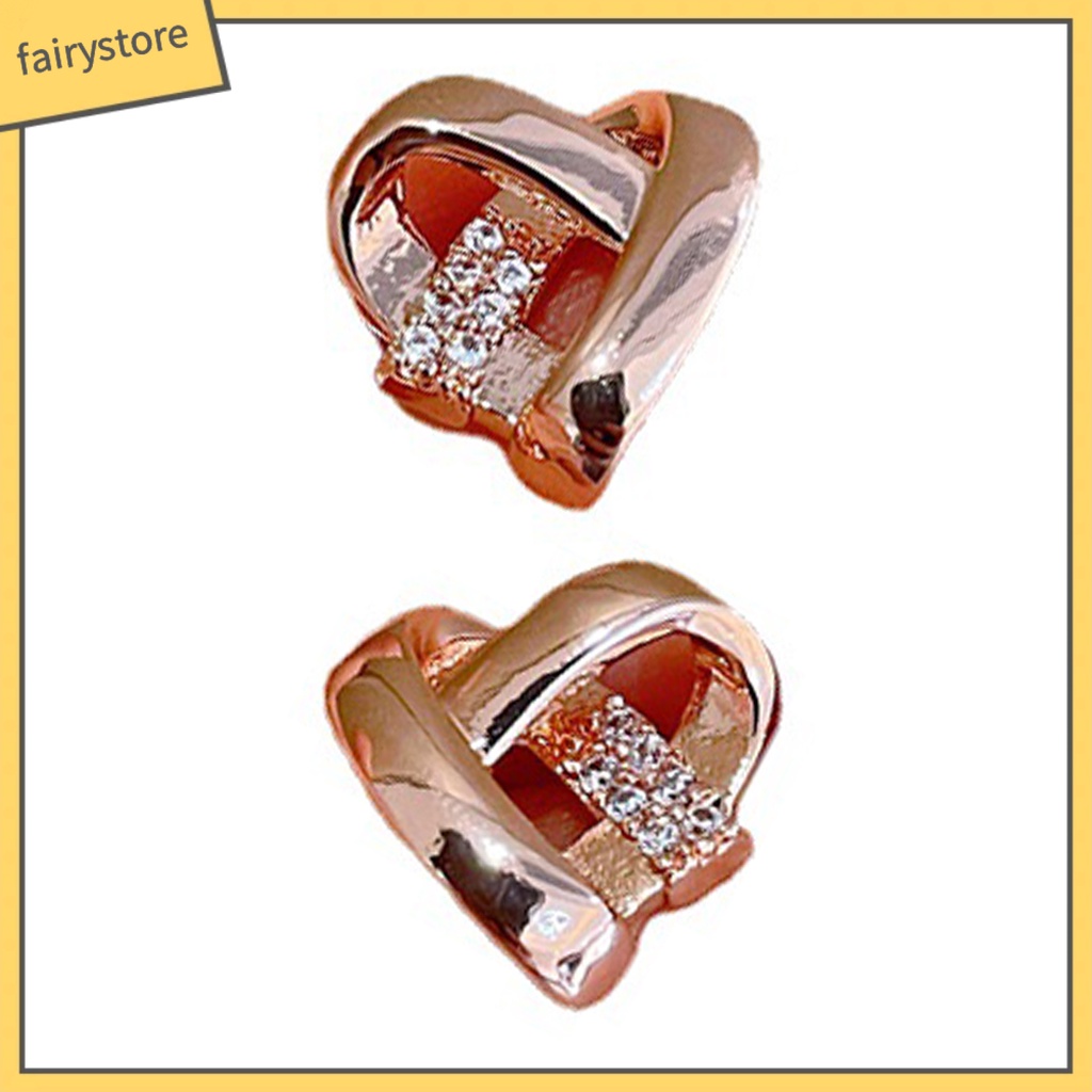 1 Đôi Bông Tai Hình Thánh Giá Đính Đá Thời Trang Dành Cho Nữ