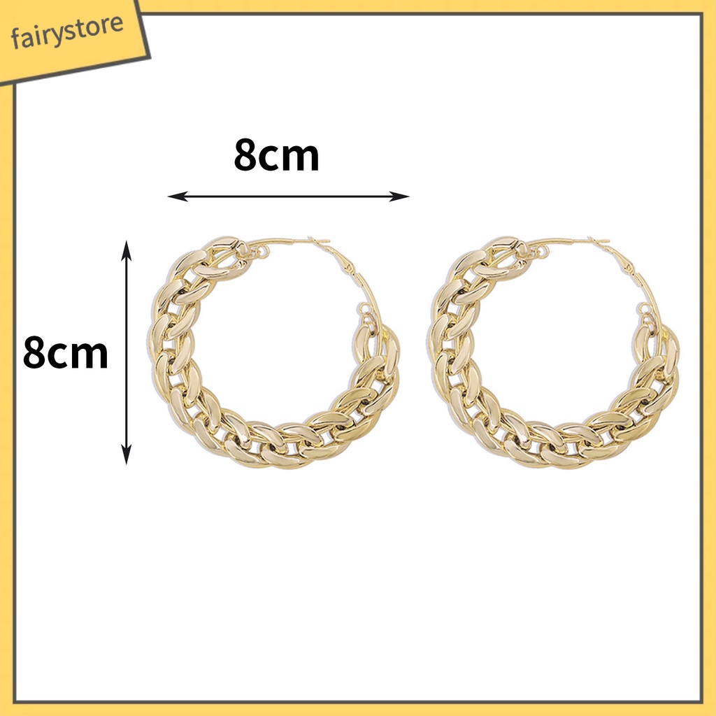 1 Đôi Bông Tai Tròn Không Gây Kích Ứng Thân Thiện Với Làn Da Và Không Gây Kích Ứng Dành Cho Nữ