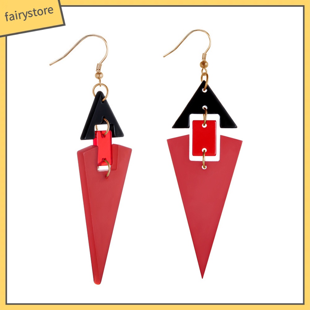 Bông Tai Dài Hình Tam Giác Thời Trang Dành Cho Nữ