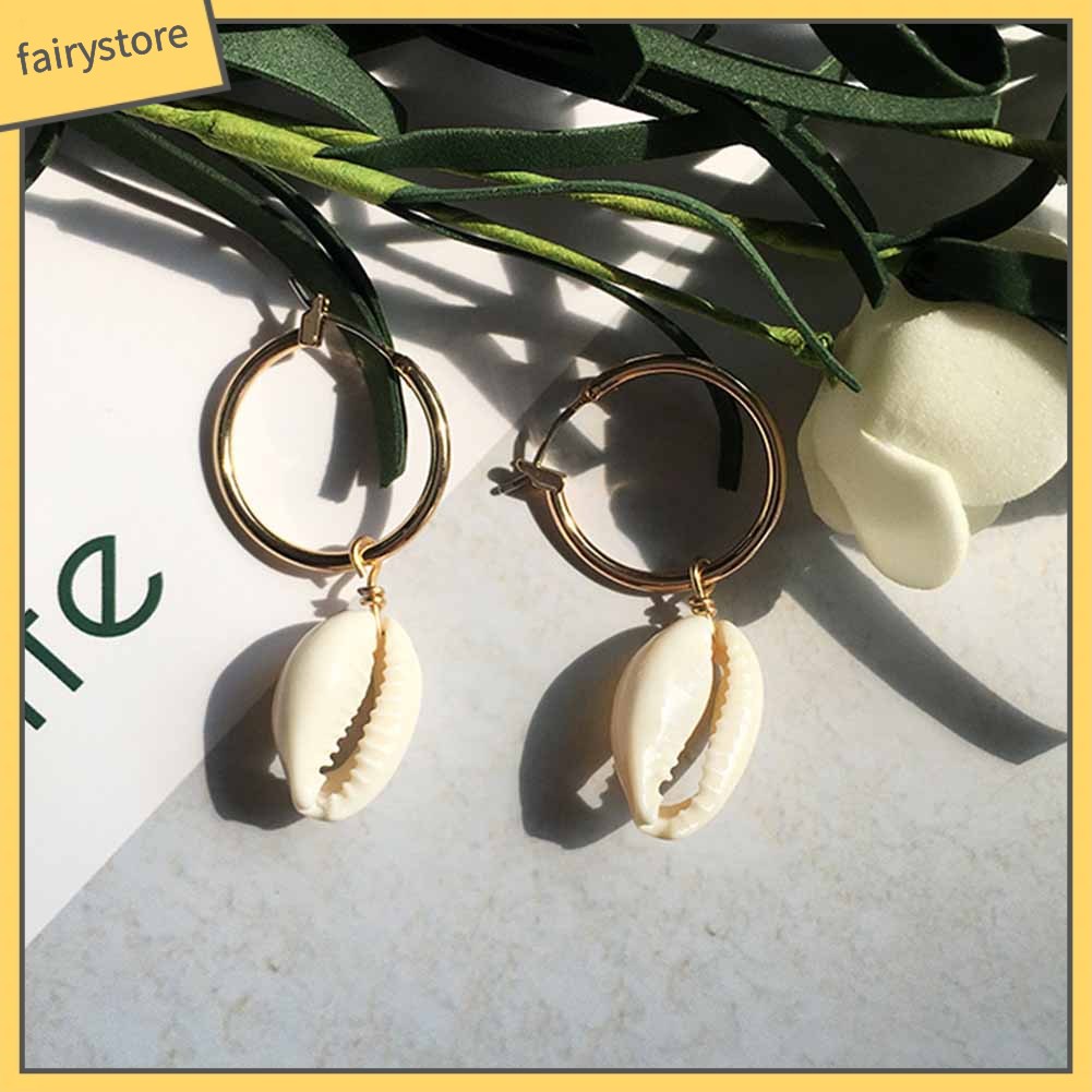 Bông Tai Hình Vỏ Sò Thời Trang Dành Cho Nữ