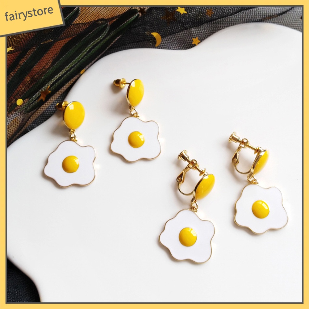 Bông Tai Hình Trứng Thời Trang Dành Cho Nữ