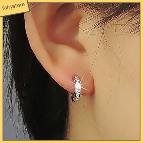 Đôi Bông Tai Hợp Kim Đính Đá Thời Trang Cho Nữ