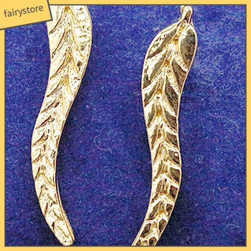 1 Đôi Bông Tai Hình Chiếc Lá Đính Đá Thời Trang Dành Cho Nữ