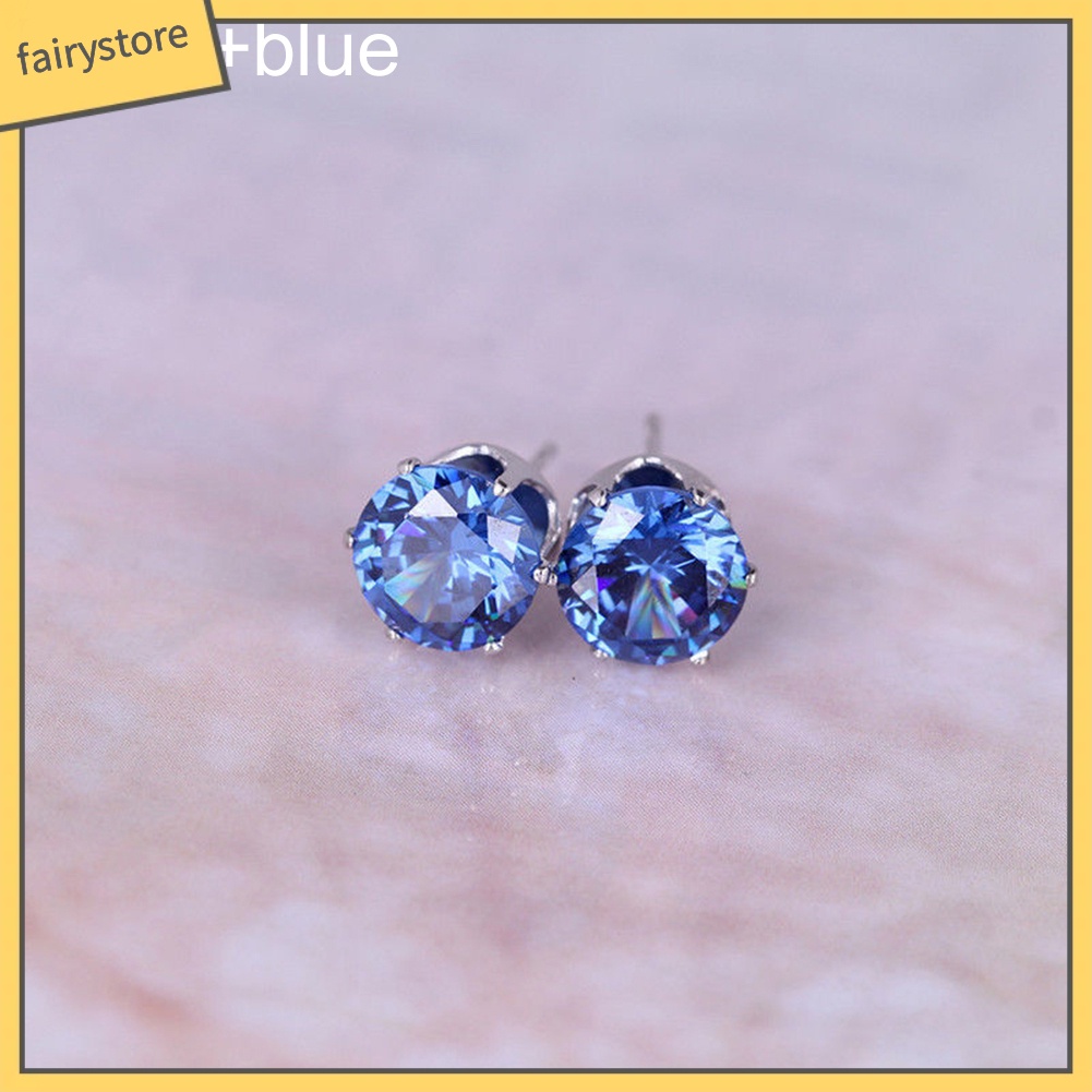 Bông Tai Đính Đá Zircon Thời Trang Thanh Lịch Dành Cho Nữ