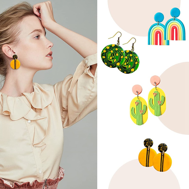 Bộ 42 Dụng Cụ Cắt Đất Sét Bằng Thép Không Gỉ Polymer Và 40 Khuôn Cắt Hình Tròn