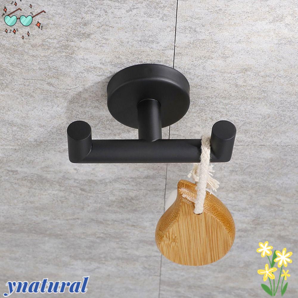 Móc Khăn Tự Nhiên|Móc Treo Đồ Màu Đen Nhám Tiện Dụng Cho Nhà Tắm