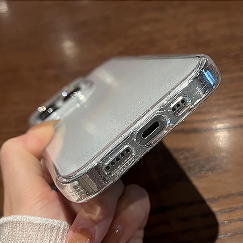 Ốp Lưng Silicone Kim TuyếN ThờI Trang Cho iPhone 14 13 11 12 Pro Max Mini X XS Max XR 14 7 8 Plus