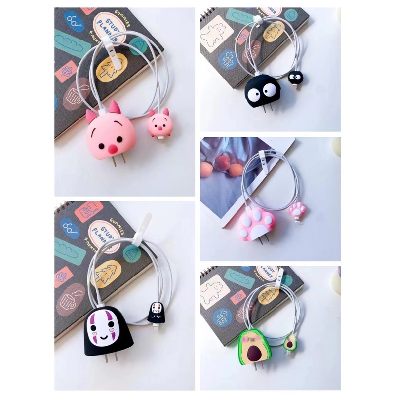 Phụ Kiện Bảo Vệ Dây Cáp Sạc Nhanh 18W Hình Quả Bơ Cho iPhone 14 13 12 11 20W