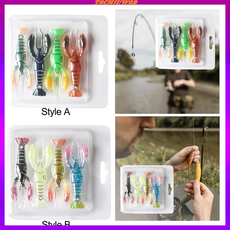 Set 4 Mồi Giả Nhử Cá Tachiuwa2 Hình Bạch Tuộc