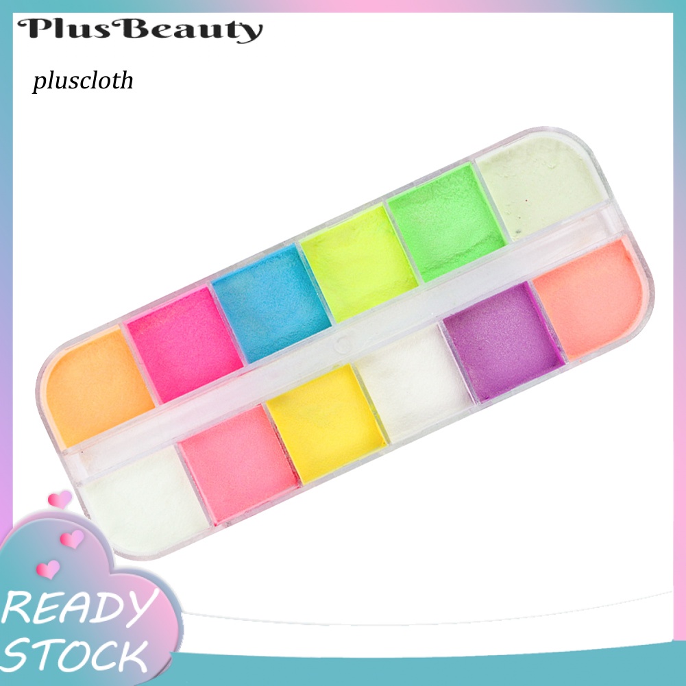 Bột Dạ Quang Lấp Lánh Trang Trí Móng Tay Nghệ Thuật