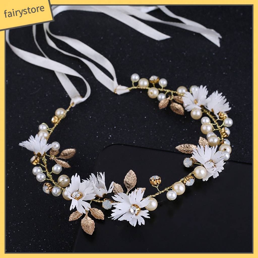 Băng Đô Cài Tóc Bằng Vải Họa Tiết Hoa Tinh Tế Thời Trang Cho Nữ