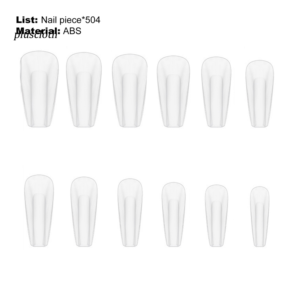 Bộ 504 Móng Tay Giả Che Phủ Toàn Diện Chất Lượng Cao