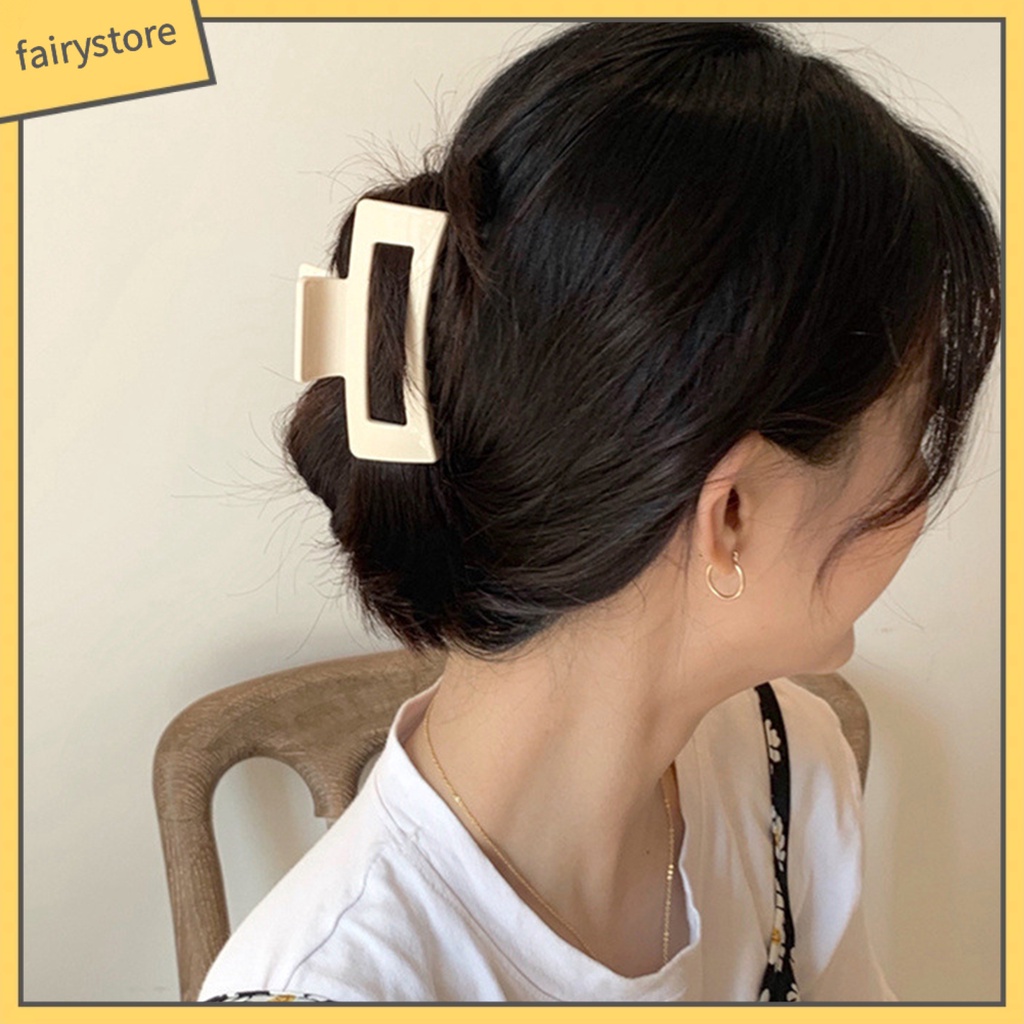 Kẹp Tóc Càng Cua Hình Vuông Lớn Chống Mài Mòn Đơn Giản