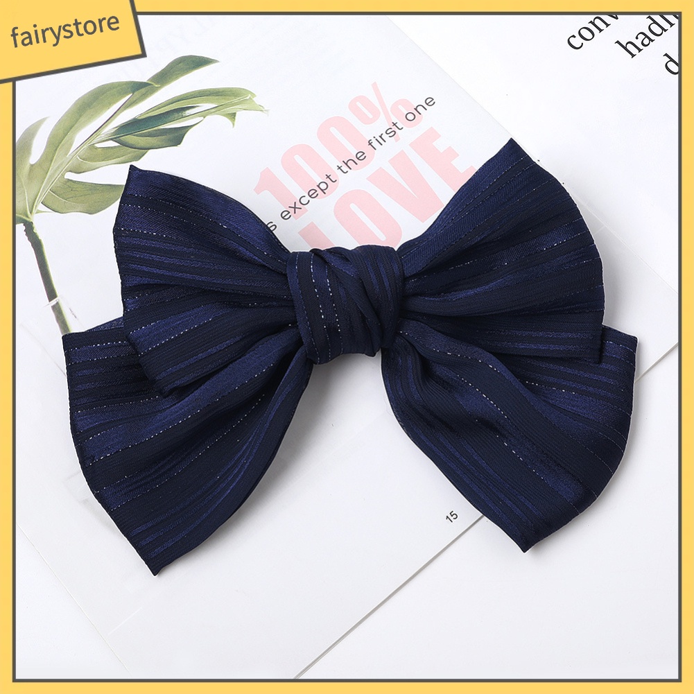 Kẹp TóC HìNh Nơ / Hoa MàU Trơn ThờI Trang Cho Nữ