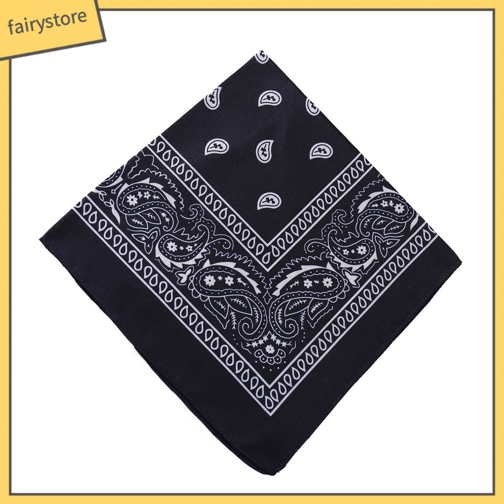 Khăn Trùm Đầu Bandana Hình Vuông In Họa Tiết Đa Năng Phong Cách Hip Hop Dùng Khi Đạp Xe