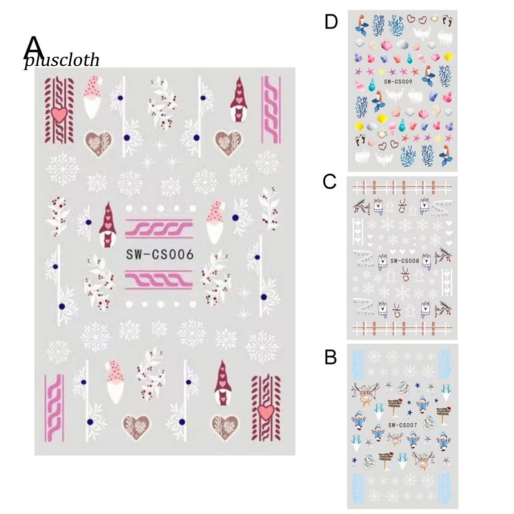 Miếng Dán Móng Tay Tự Dính Không Phai Chống Nước Họa Tiết Hoạt Hình Siêu Mỏng