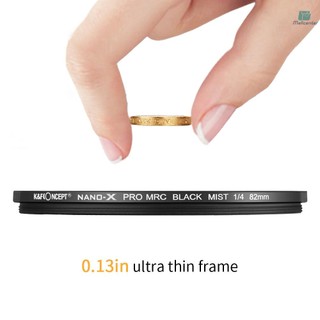 K&F CONCEPT Soft Focus Filter Diffusion Filters Black Mist 1/4 Waterproof Scratch-Resistant for DSLR camera Lens, 82mm Diameter