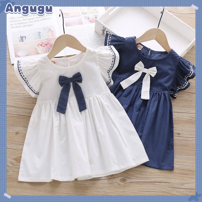 Đầm Công Chúa Mùa Hè 2023 Tay Cột Nơ Cho Bé Gái 1-3 - 4-5 Tuổi Mới 2023