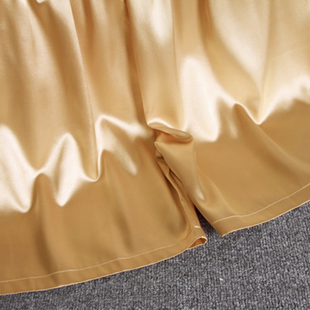 Quần Short Ngủ Vải Lụa Satin Lưng Thun Phối Túi Kiểu Cổ Điển Cá Tính Cho Nam