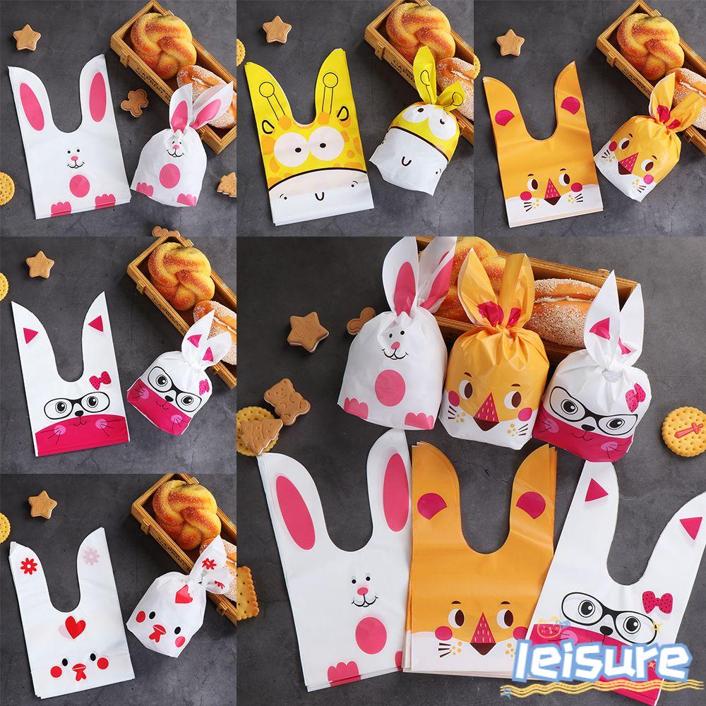 Bộ 10 Túi Đựng Kẹo Hình Thỏ Phục Sinh Dễ Thương