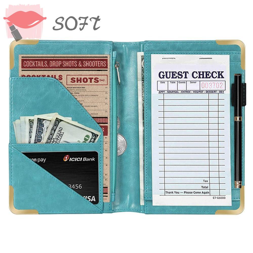 Sách SOFTNESS Server Booklet Dạng Ví Có Khóa Kéo Cho Bồi Bàn