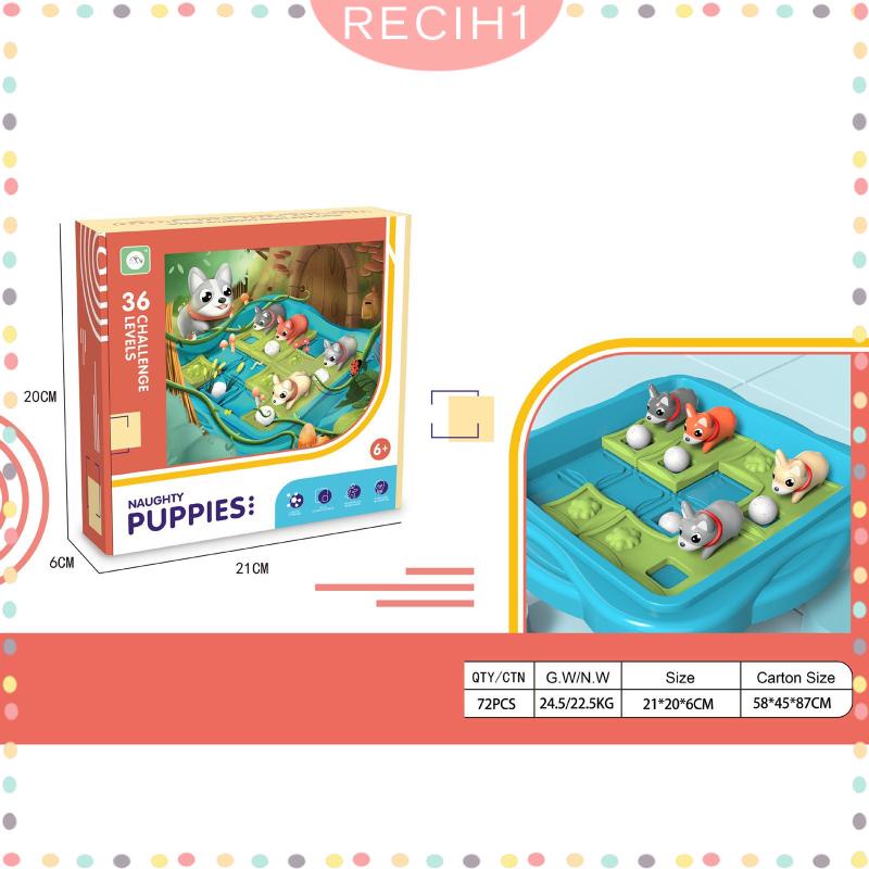 Bộ Đồ Chơi Xếp Hình Trượt Hoạt Hình Dành Cho Trẻ Em 3 4 5 6 7 Tuổi