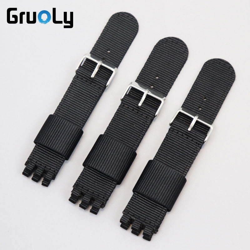 Dây Đeo Nylon Chống Nước Cho Đồng Hồ Swatch 17mm 19mm 20mm