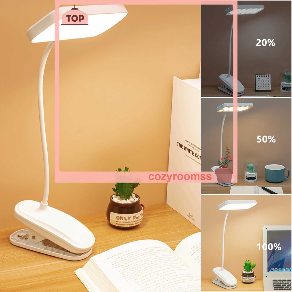 Đèn Đọc Sách Bảo Vệ Mắt Kèm Kẹp Tiện Dụng Cho Phòng Học / Văn Phòng