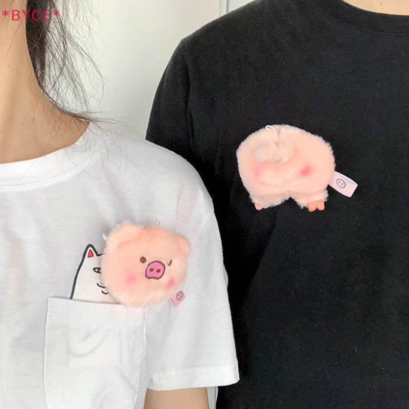 Phụ Kiện Móc Khóa Hình Heo Hồng Nhồi Bông Mềm Mại Đáng Yêu Mới