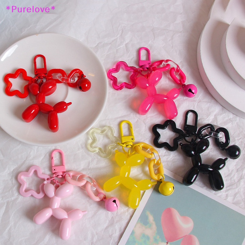 1 Móc Khóa Hình Chú Chó Và Bong Bóng Dễ Thương Dành Cho Nữ Mới