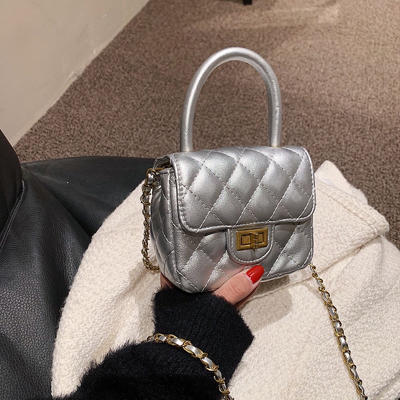 Túi Đeo Chéo Hình Vuông Cỡ Nhỏ Phong Cách Pháp Thời Trang Cho Nữ