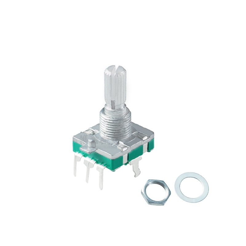 Tay Cầm Nửa Trục Ec16 Dài 15 / 20MM 360 Độ°Bộ Mã Hóa Kỹ Thuật Số Năm Chân Xoay / Tròn Có Công Tắc