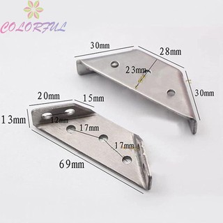 【COLORFUL】Durable 2mm Stainless Steel Corner Brackets – 90 Degree Angle Support