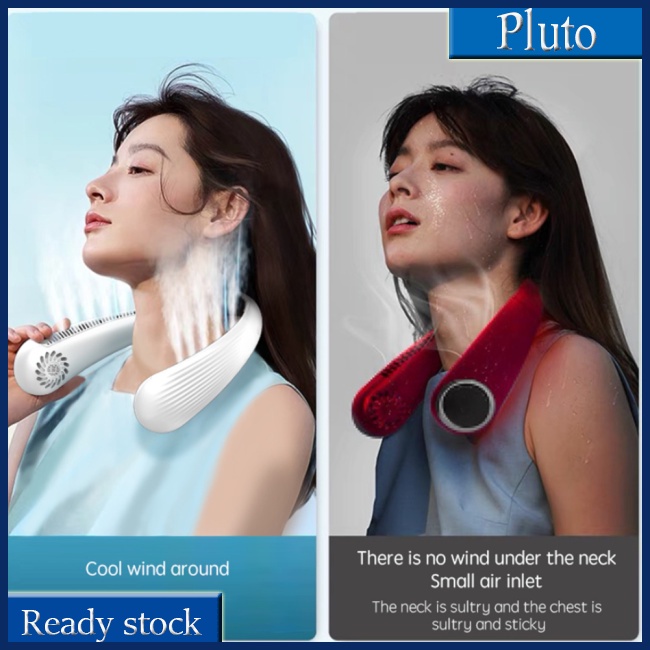 Mới Quạt Đeo Cổ Không Cánh T36 3 Tốc Độ Tùy Chỉnh Kèm Sạc Usb Tiện Dụng Mang Theo Du Lịch / Dã Ngoại