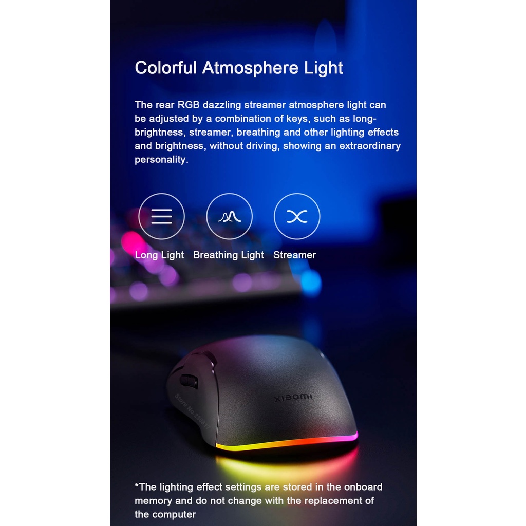 Chuột Máy Tính Xiaomi Lite 220 Ips 400 Đến 6200 Dpi 80 Triệu Tùy Chỉnh