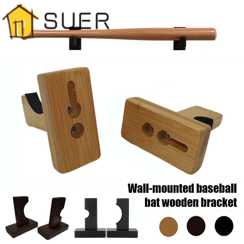 1 Cặp Giá Đỡ Gậy Bóng Chày Treo Tường Dùng Trang Trí Nhà Cửa / Văn Phòng