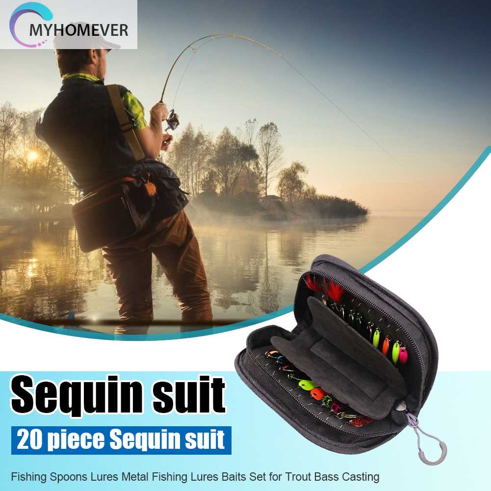 Set 20 Mồi Giả Nhử Cá Kèm Túi Đựng Tiện Lợi