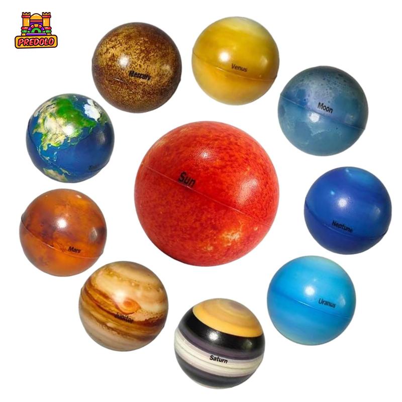 Predolo  Set 10 Hệ Mặt Trời Hình Hành Tinh Dải Ngân Hà Trang Trí Bàn Tiệc Cho Bé